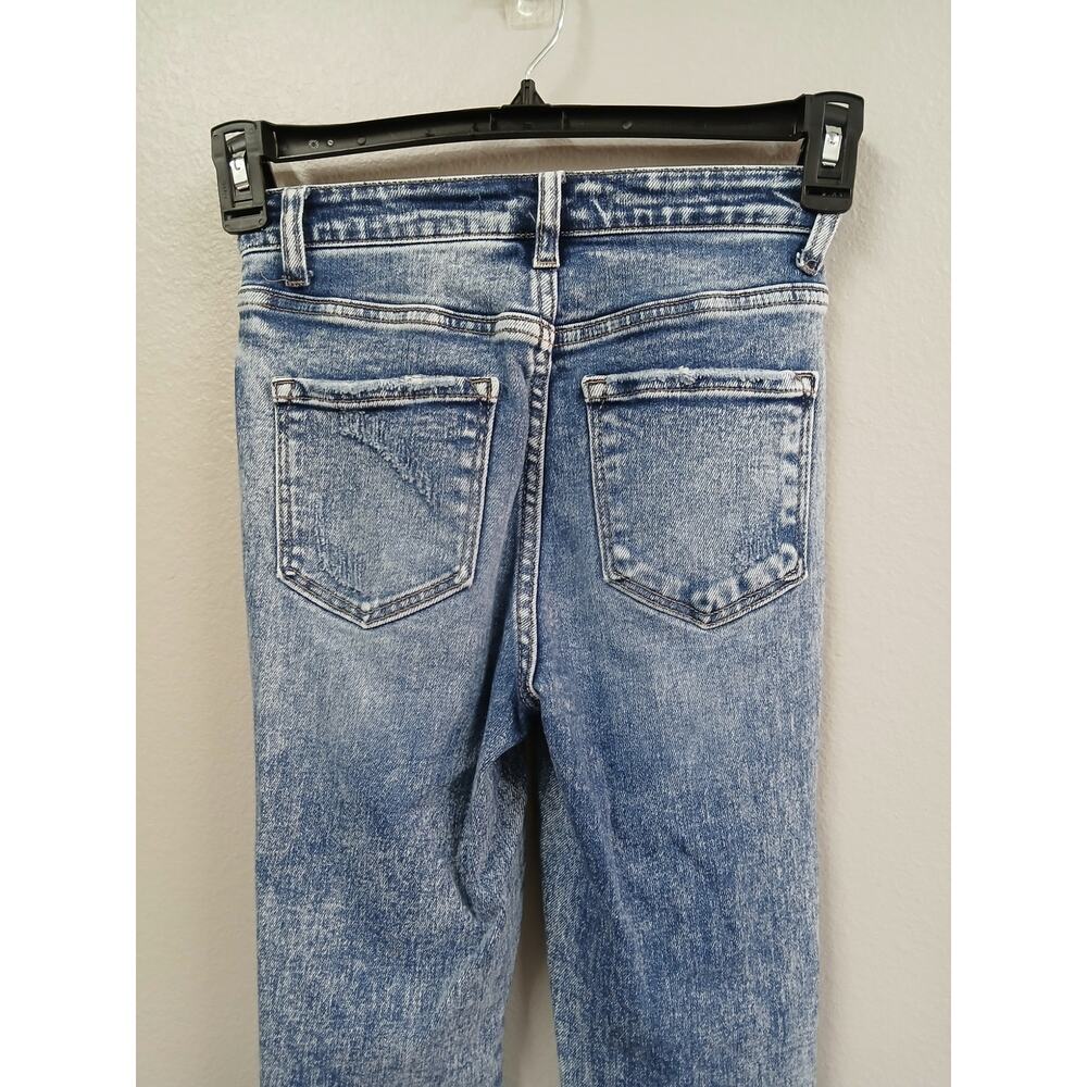 Flying Monkey distressed skinny jeans in a light acid wash size 0 24 inch waist - Picture 6 of 7